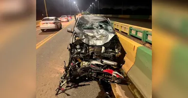 Imagem ilustrativa da notícia Colisão entre carro e duas motocicletas deixa um morto em Marabá