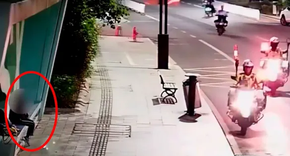 Criança ficou esperando por um longo período no ponto de ônibus, e ao anoitecer, ligou para a Polícia