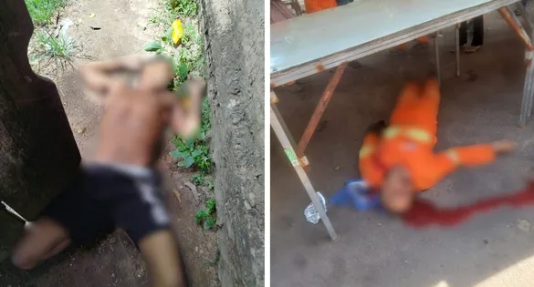 Dois assassinatos foram registrados em pontos distintos da cidade em um intervalo de apenas uma hora