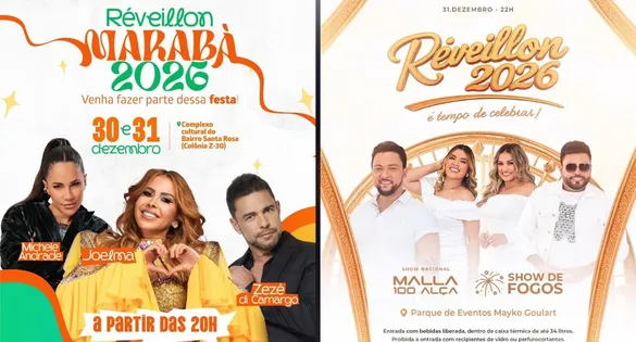 As duas cidades tem altas expectativas para os shows de fim de ano