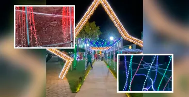 Imagem ilustrativa da notícia Vandalismo e furto destroem decoração de Natal em cidade do PA