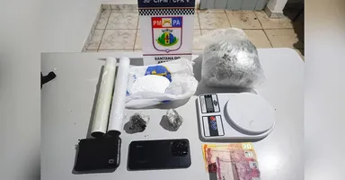 Imagem ilustrativa da notícia PM prende homem com mais de meio quilo de drogas no sul do PA