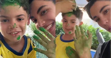 Imagem ilustrativa da notícia Léo, filho de Marília Mendonça, pede irmão para Gabriela Versiani